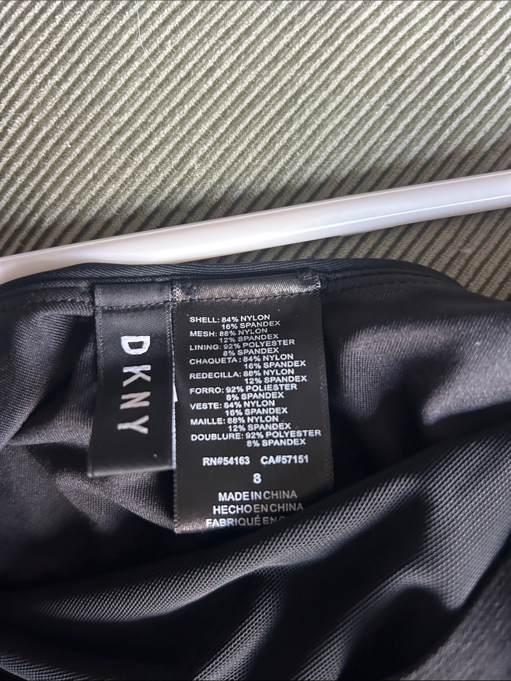 Dkny Black One-Piece Swimsuit with Side Stud Detail - Picture 6 of 6